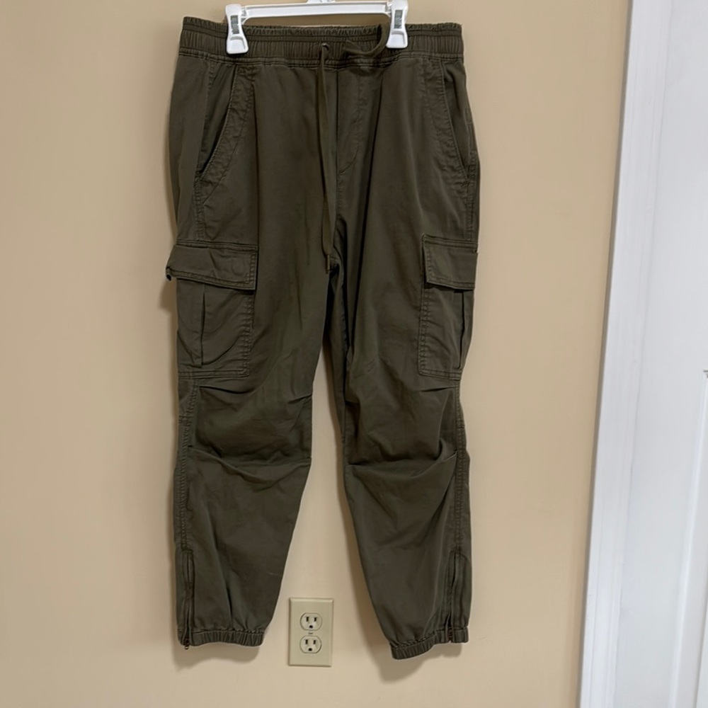 Polo Ralph Lauren Green Cargo Pants with Jogger Cuffs